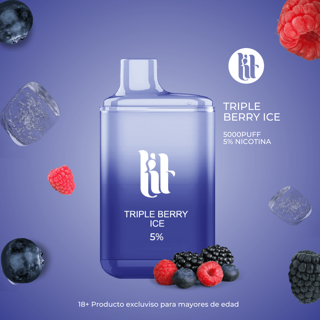 LIT 5000 TRIPLE BERRY ICE 5%